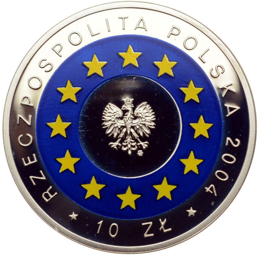 10 złotych 2004 - Wstąpienie Polski do Unii Europejskiej