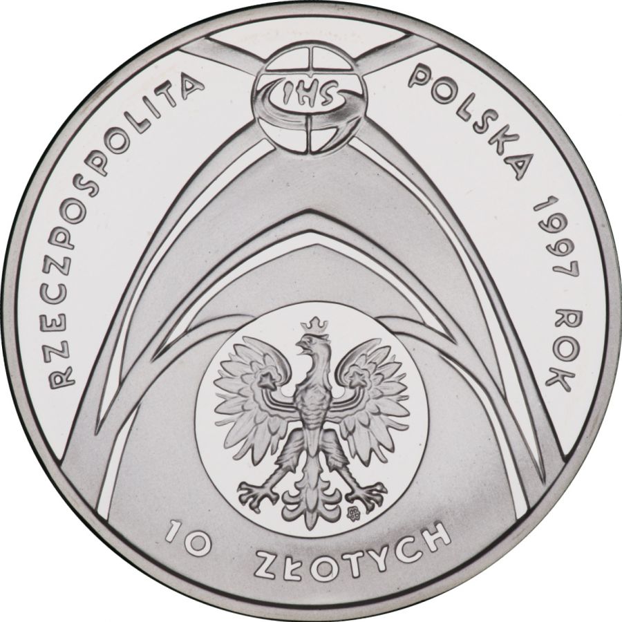 10 złotych 1997 - Jan Paweł II - Kongres Eucharystyczny