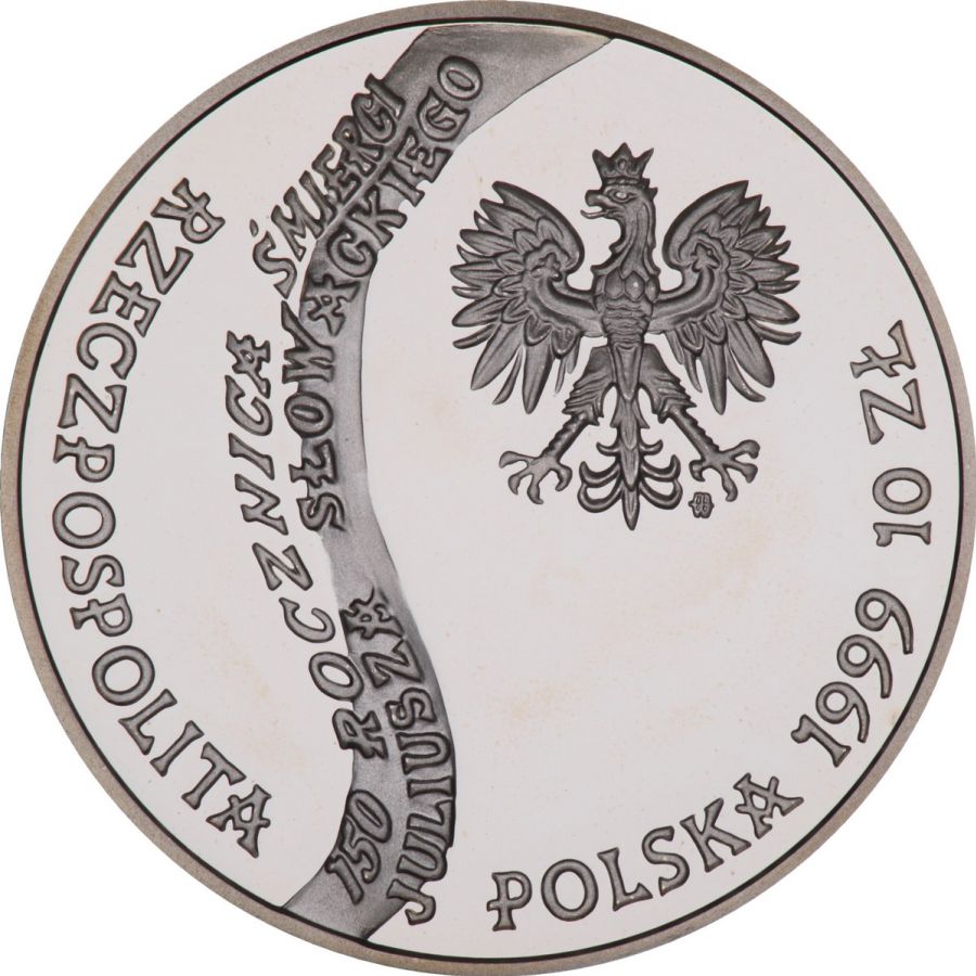 10 złotych 1999 - Juliusz Słowacki