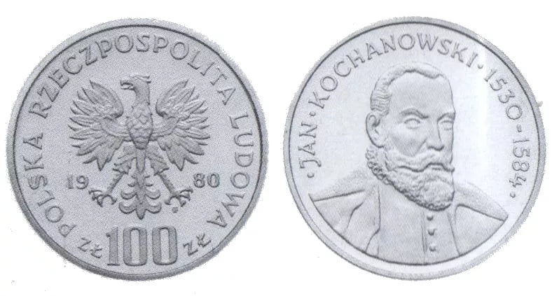 100 złotych 1980 - Jan Kochanowski