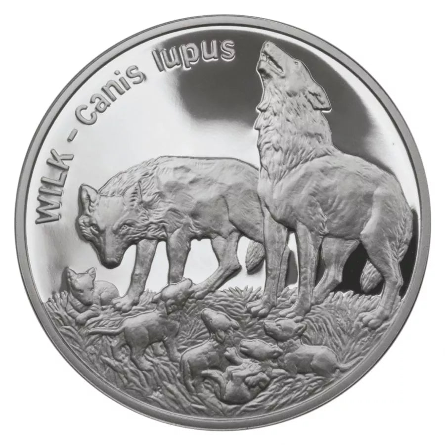 20 złotych 1999 - Zwierzęta świata - Wilki