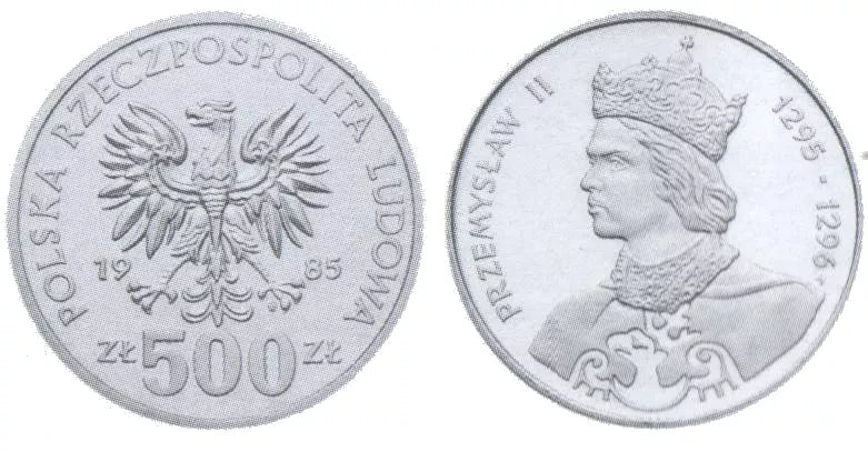 500 złotych 1985 - Przemysław II
